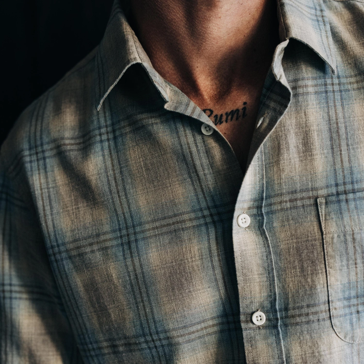 The California In Heathered Sky Plaid - Image 3