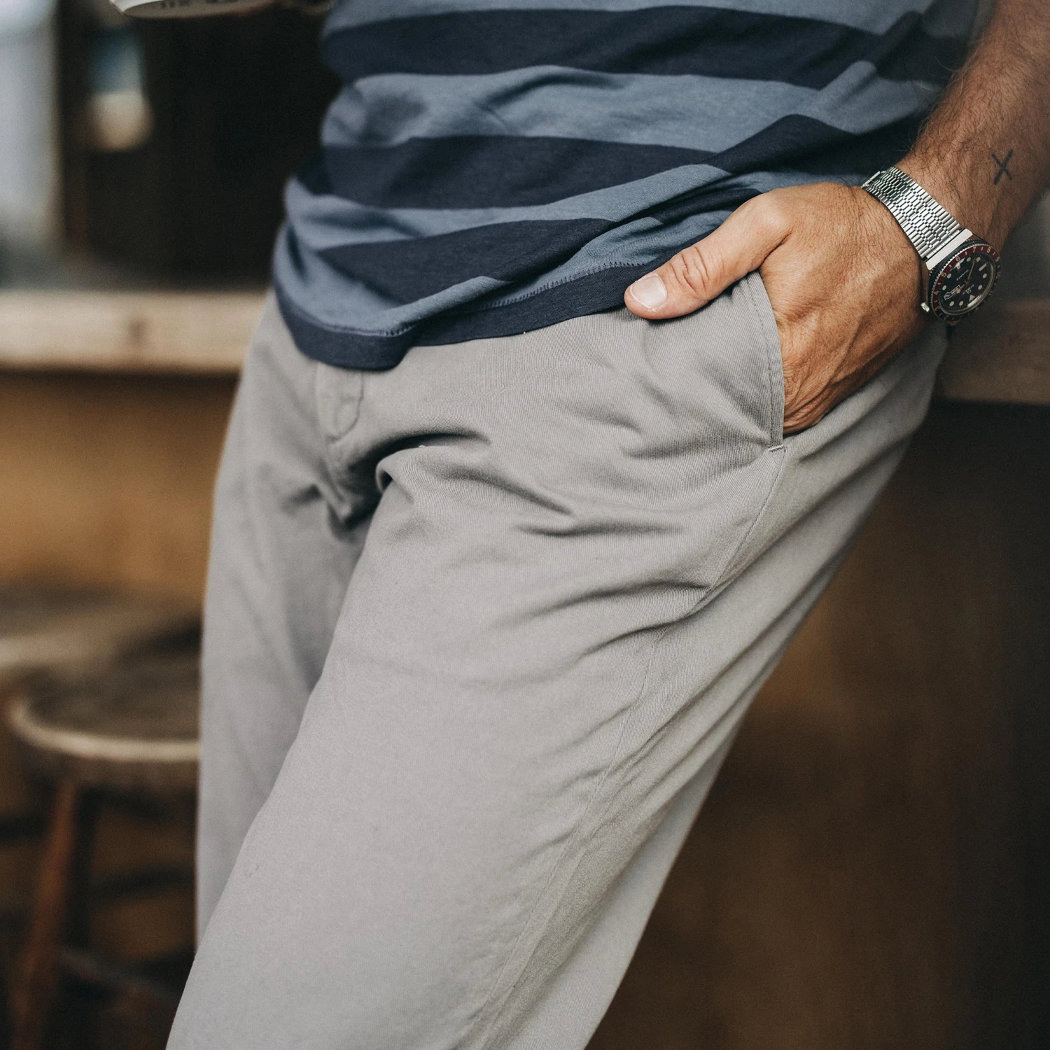 The Democratic Foundation Pant In Organic Steeple Grey - Image 3