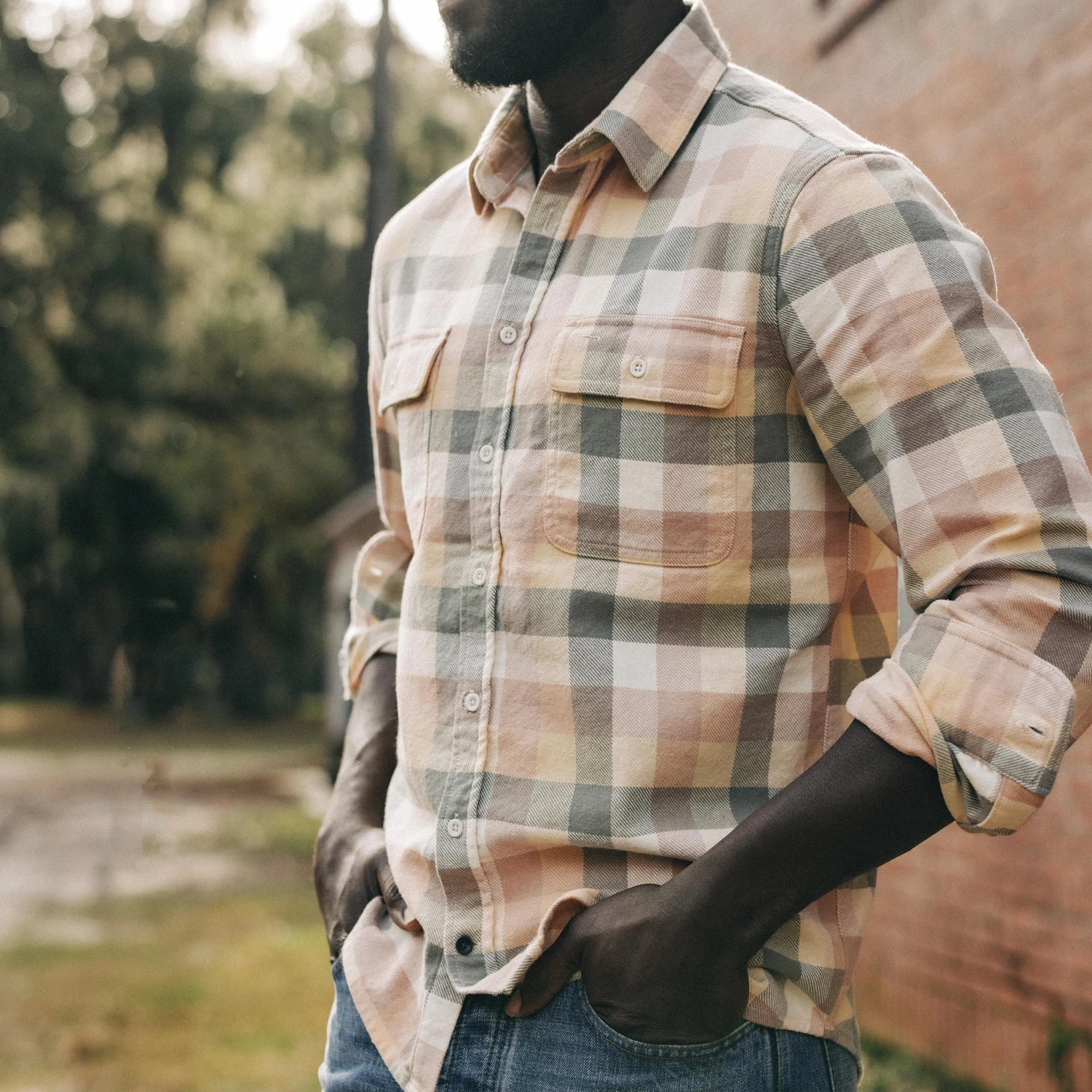 The Ledge Shirt In Dawn Check - Image 4