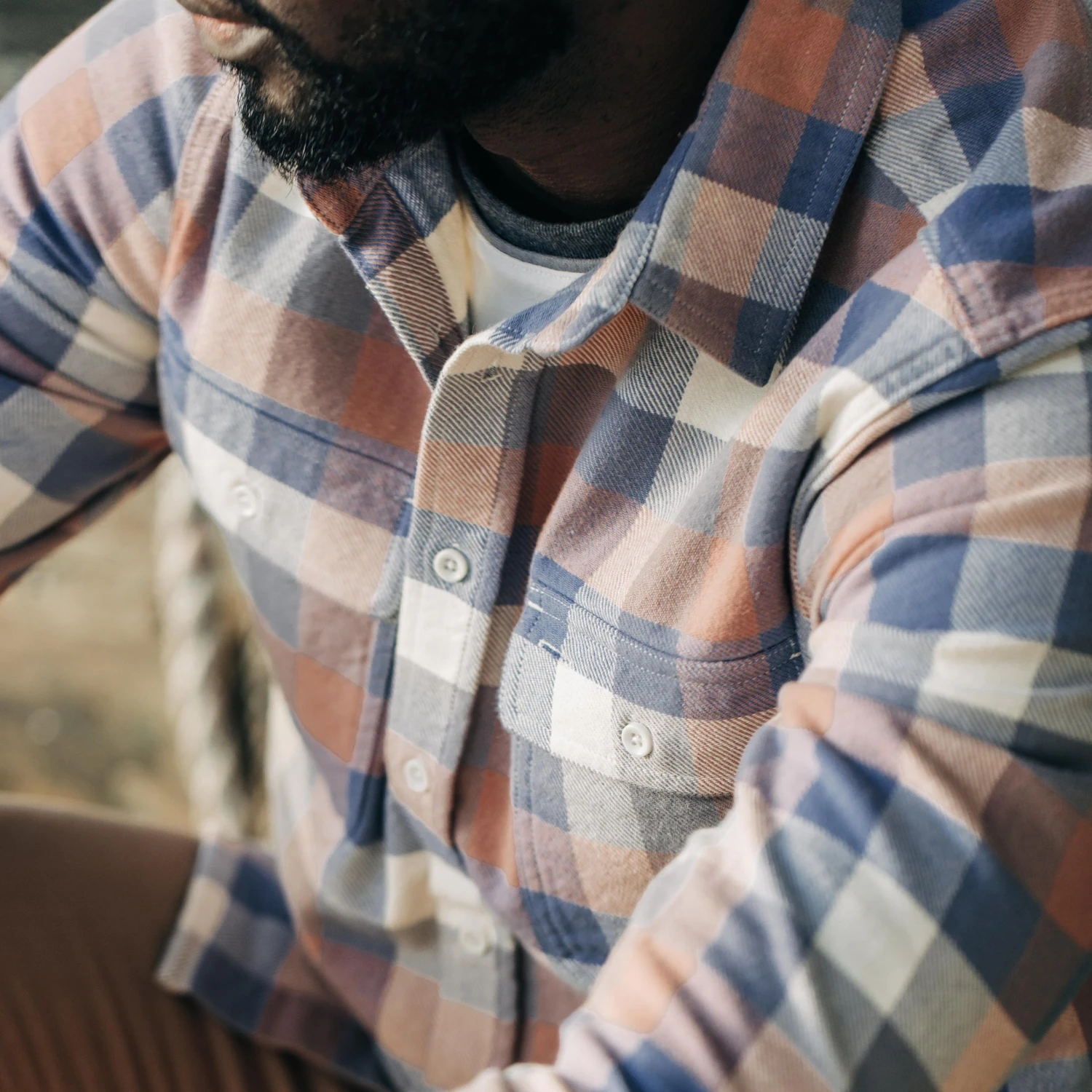 The Ledge Shirt In Dusk Check - Image 3