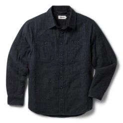 The Lined Utility Shirt In Charcoal Donegal