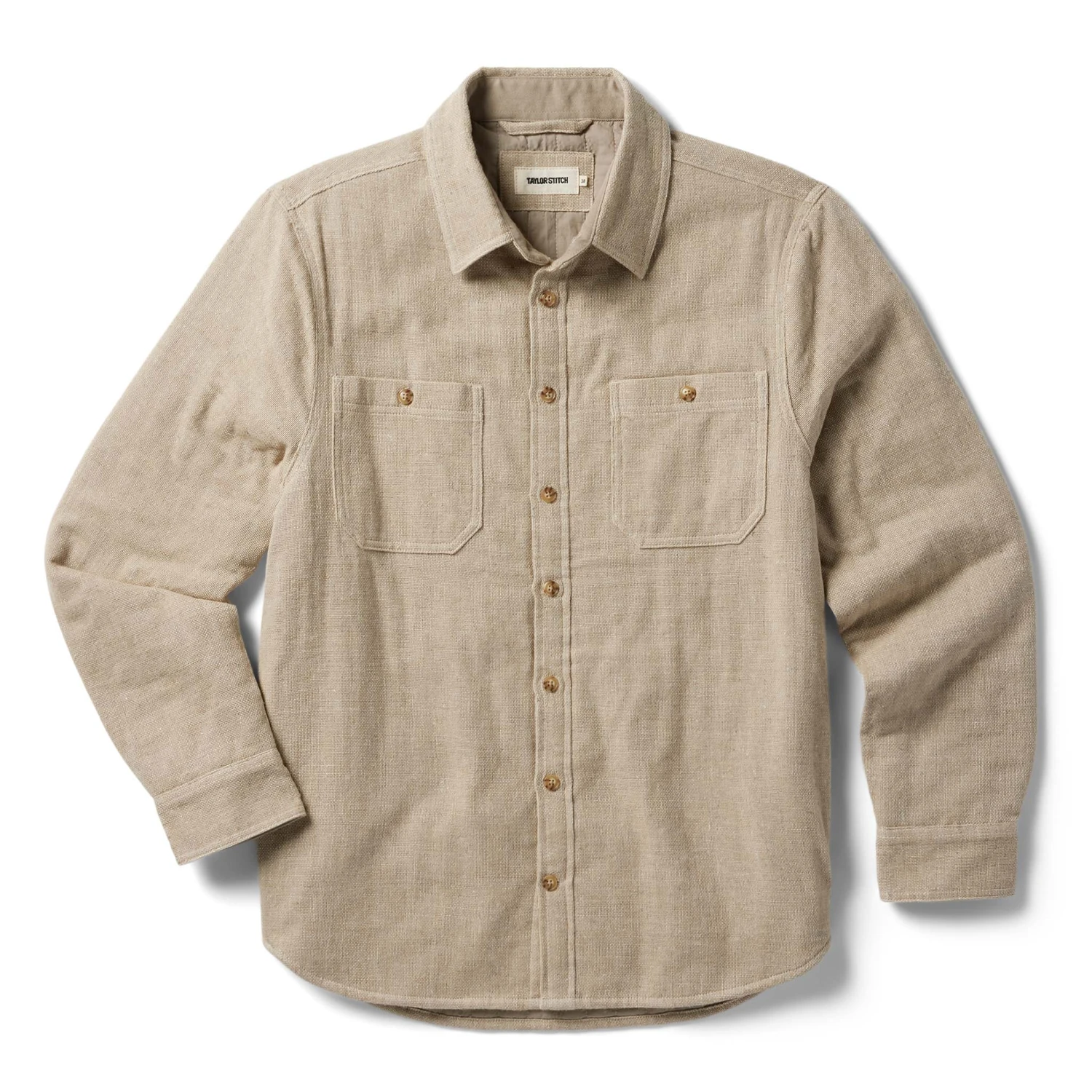 The Lined Utility Shirt In Oat Donegal