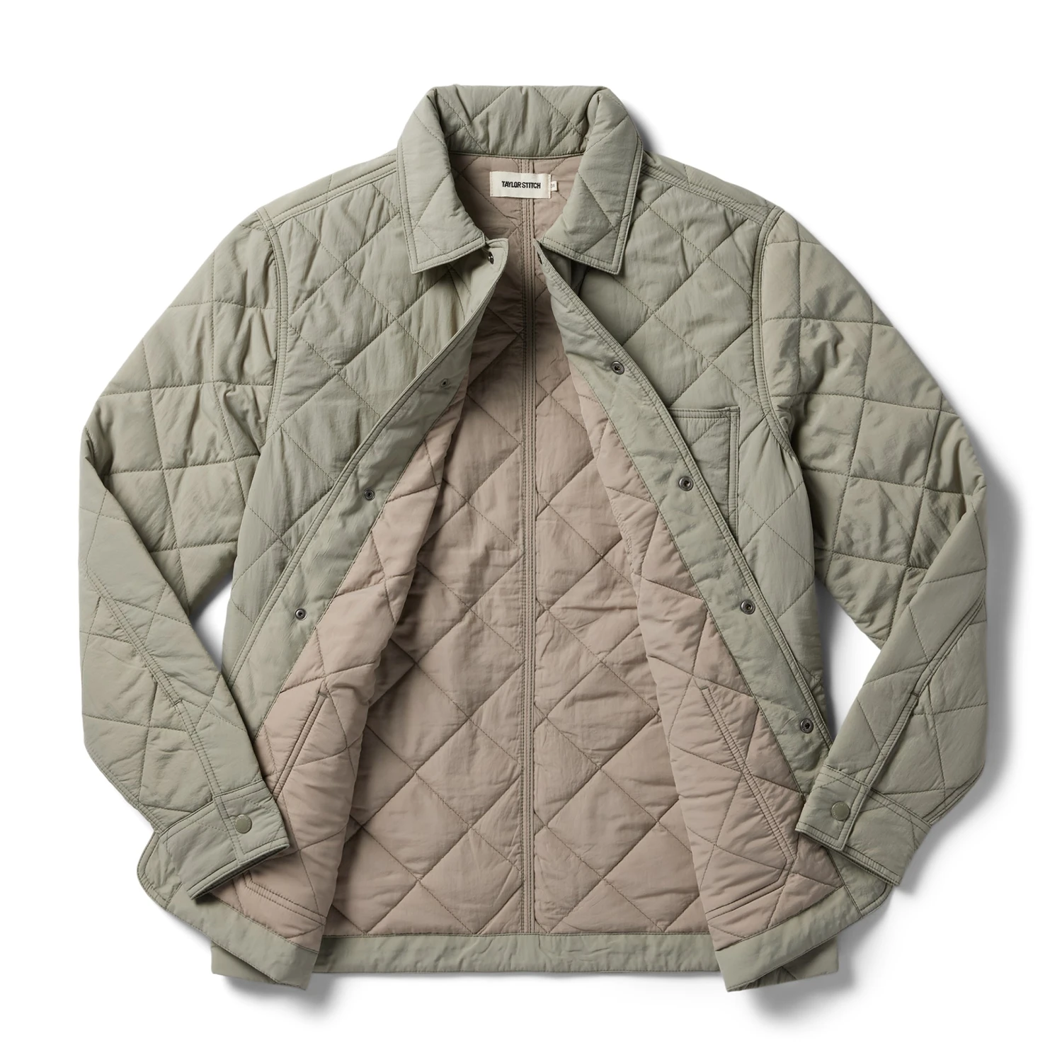 The Ojai Jacket In Sagebrush Diamond Quilt - Image 6