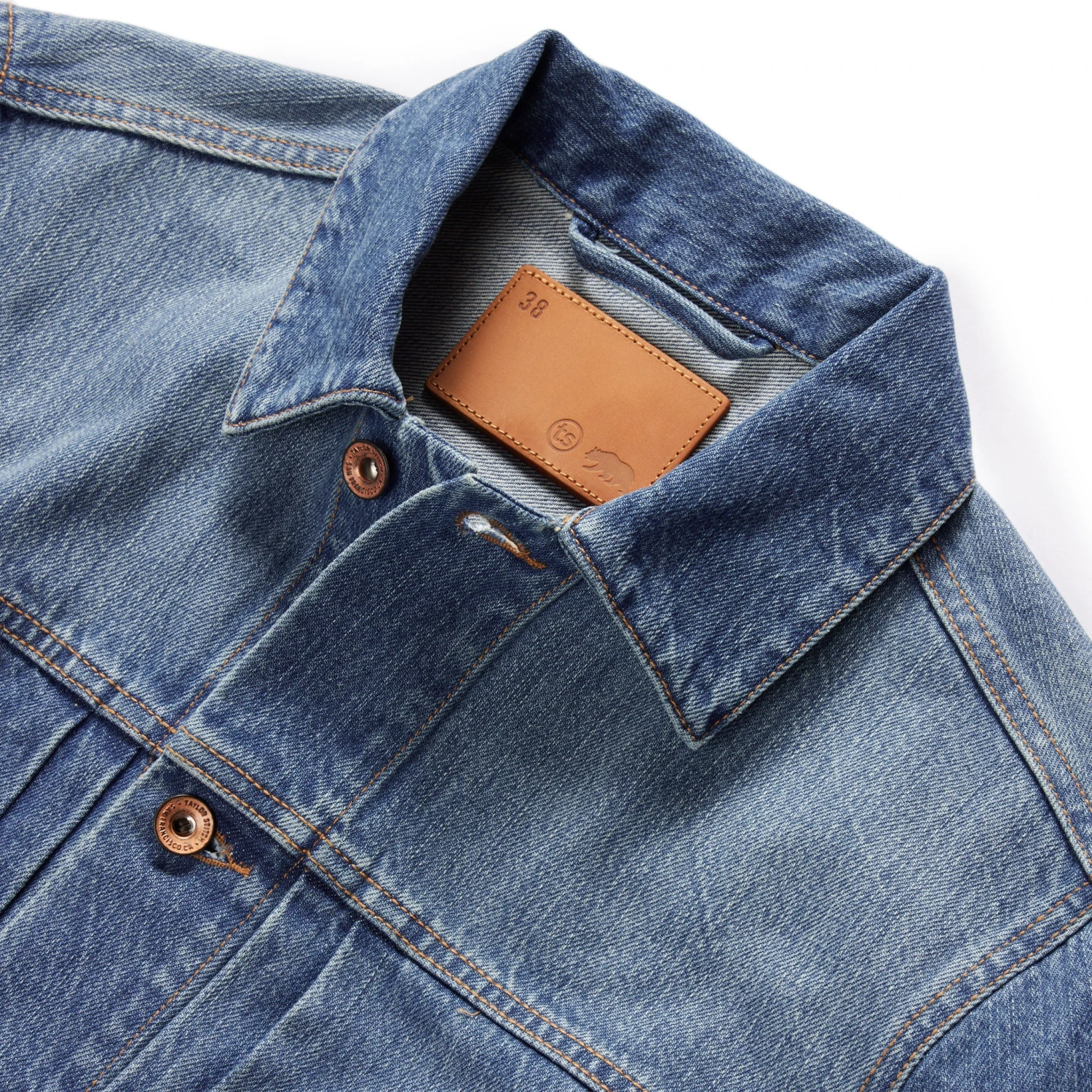 The Ryder Jacket In Sun Bleached Denim - Image 6