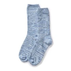 The Rib Sock In Blue Melange