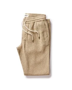 The Apres Pant In Oat Linen Tweed