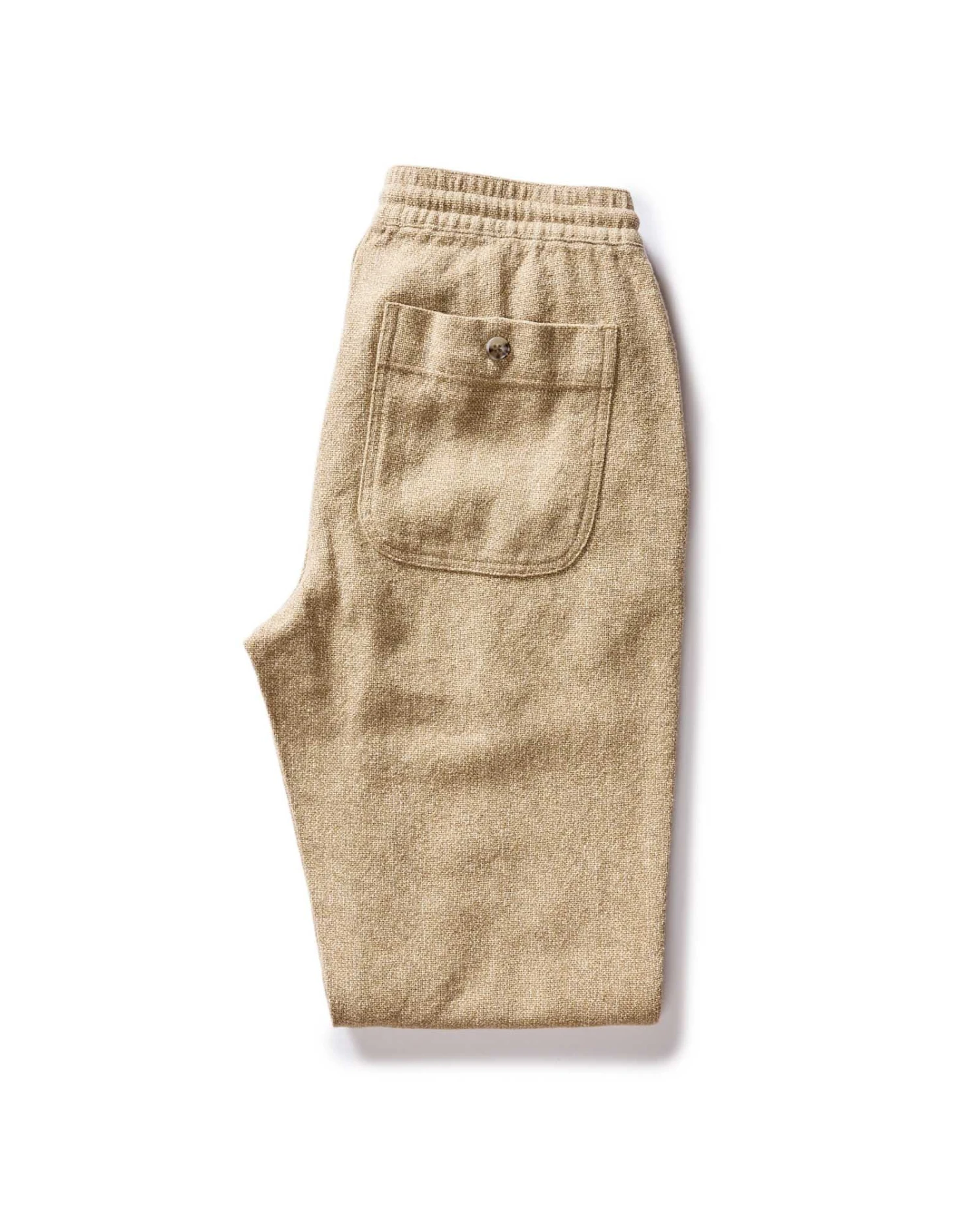 The Apres Pant In Oat Linen Tweed - Image 4