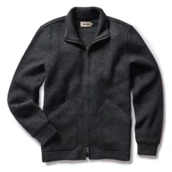 The Weekend Jacket In Charcoal Birdseye Wool