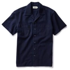 The Conrad Shirt In Rinsed Indigo Pickstitch