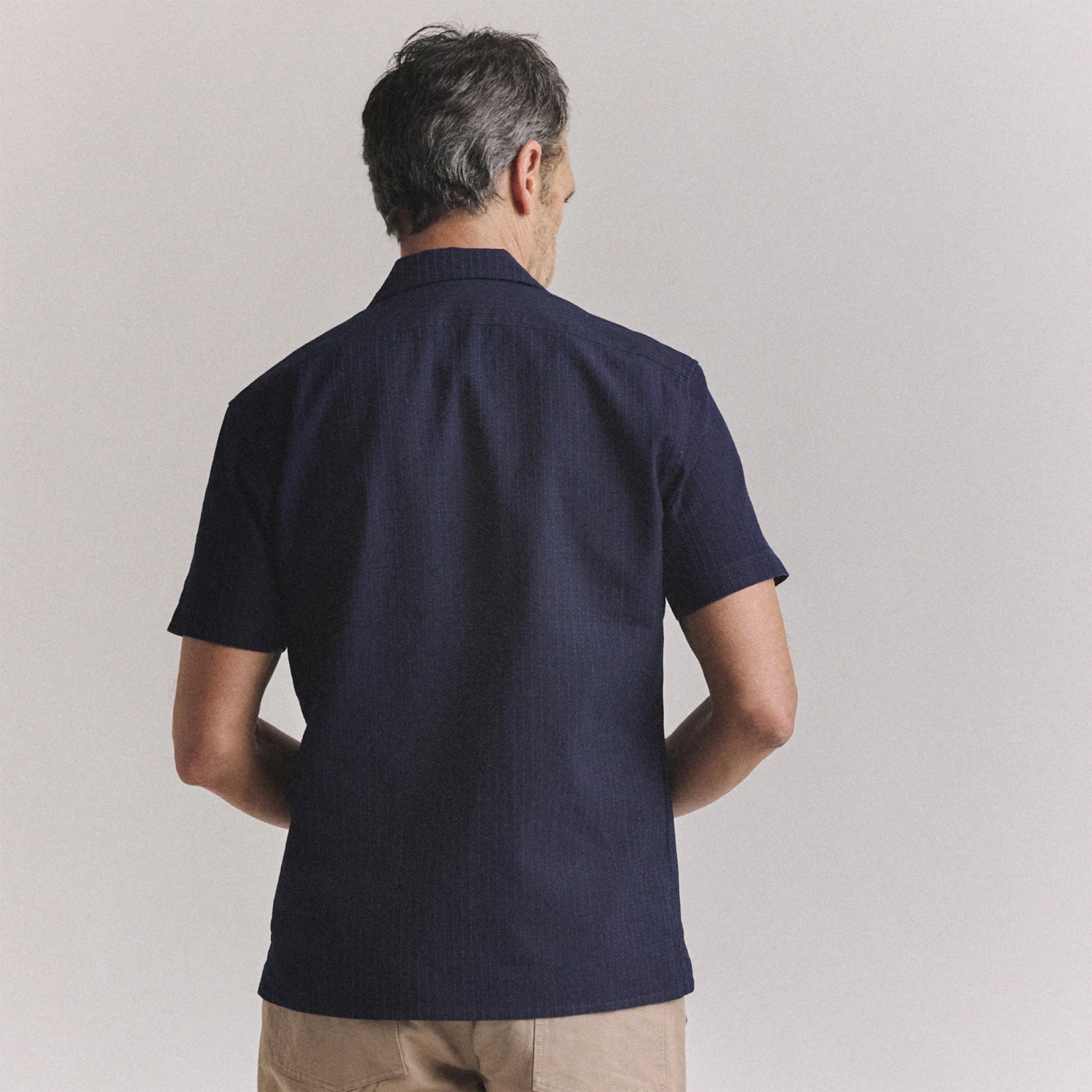 The Conrad Shirt In Rinsed Indigo Pickstitch - Image 4