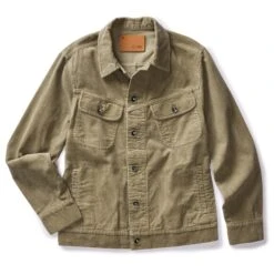 The Long Haul Jacket In Light Sage Cord