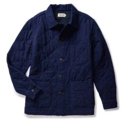 The Ojai Jacket In Indigo Diamond Quilt