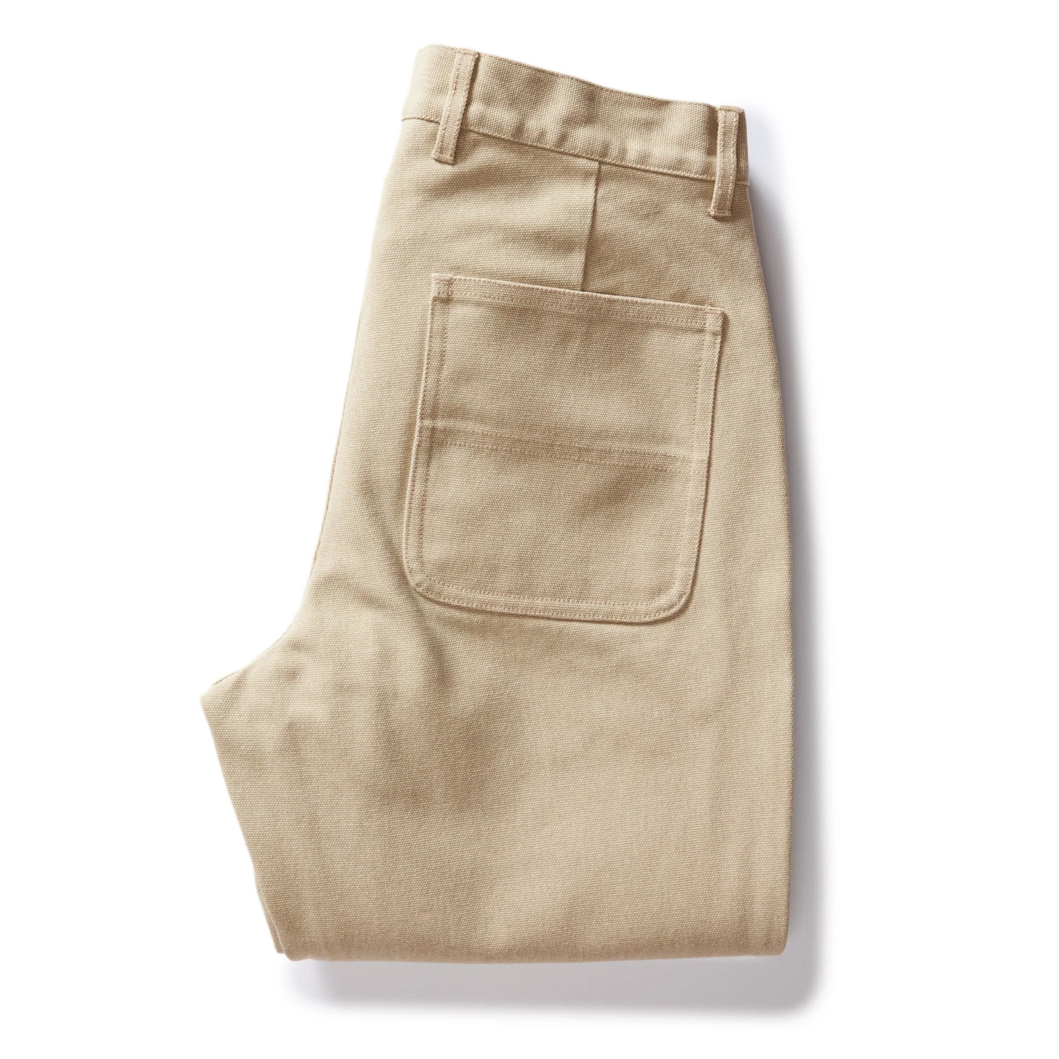 The Camp Pant In Light Khaki Chipped Canvas - Image 6