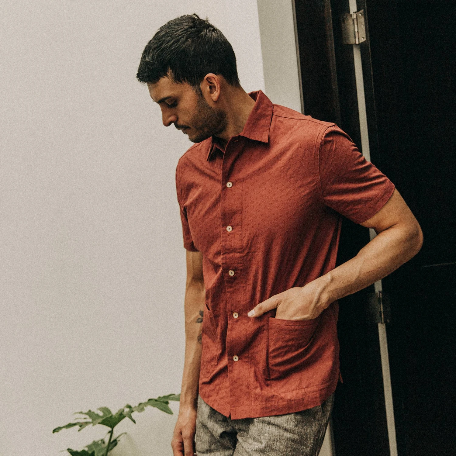 The Havana In Rusted Floral Jacquard - Image 2