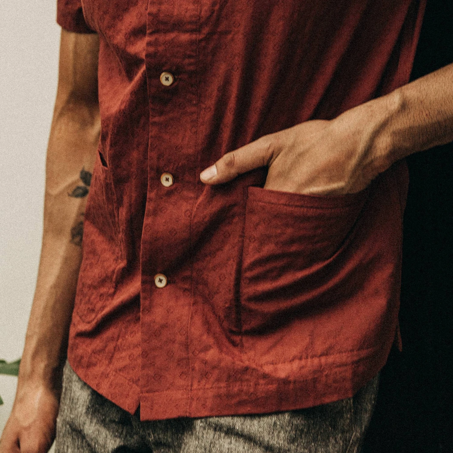 The Havana In Rusted Floral Jacquard - Image 4