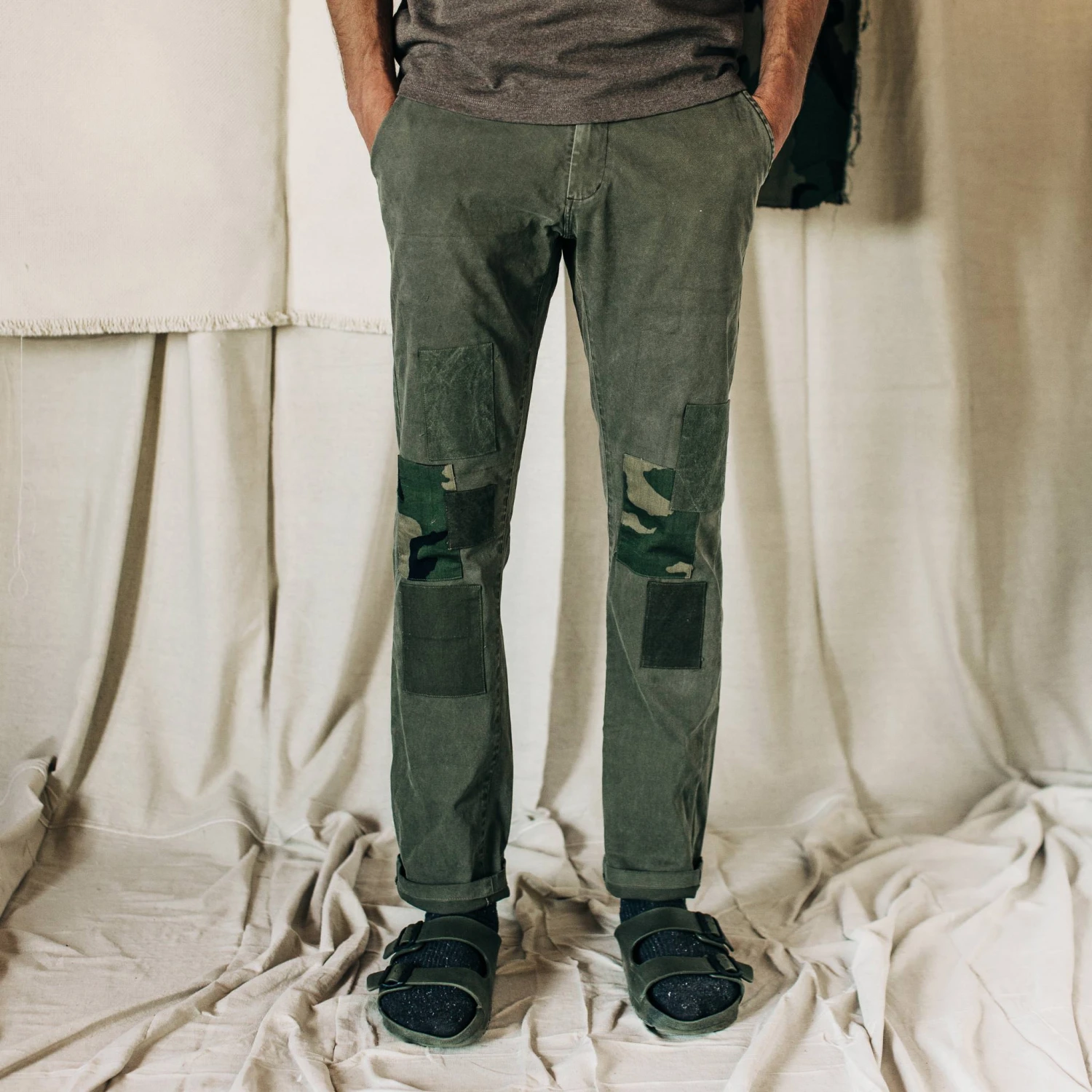 The Atelier And Repairs Chino In Olive - Image 3