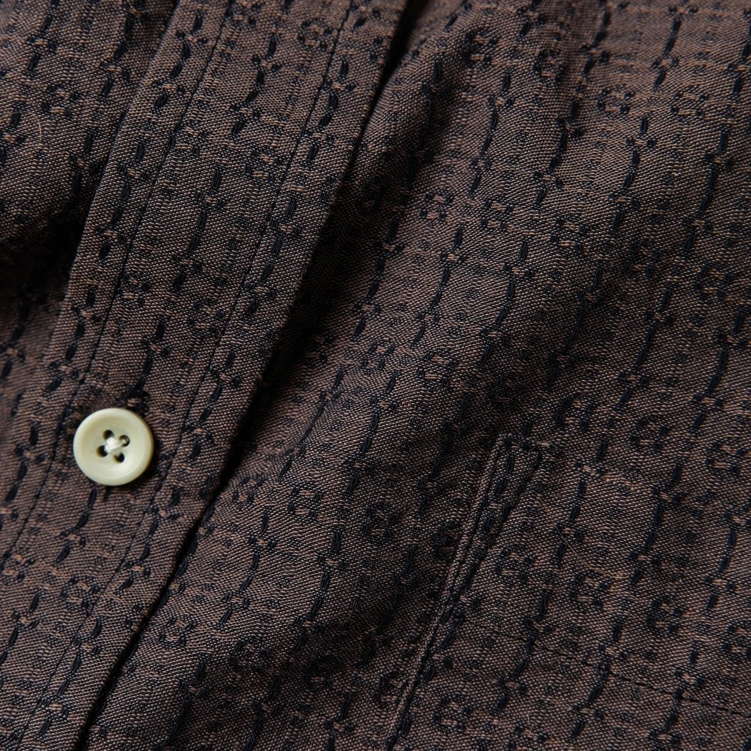 The Short Sleeve Jack In Cocoa Dobby - Image 6