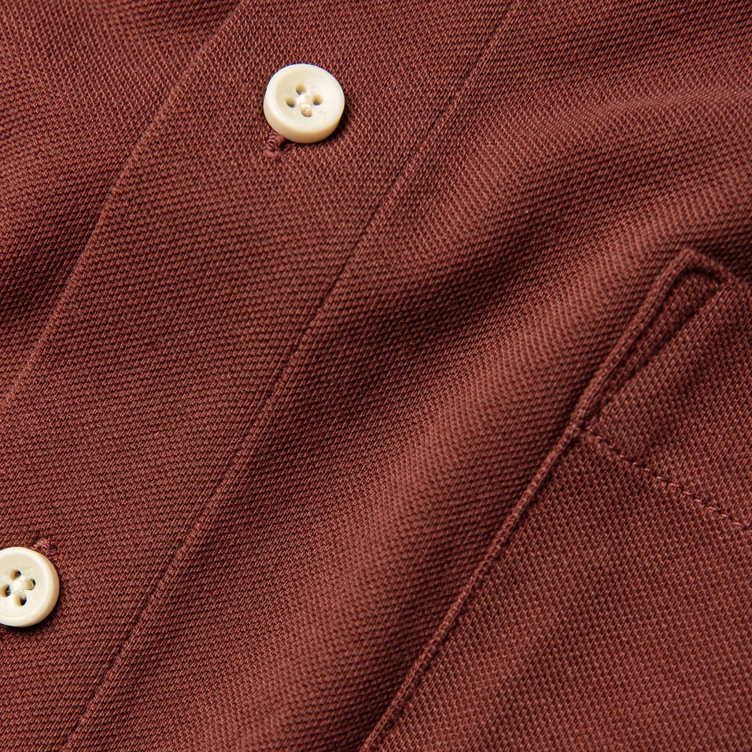 The Short Sleeve California In Rust Pique - Image 7