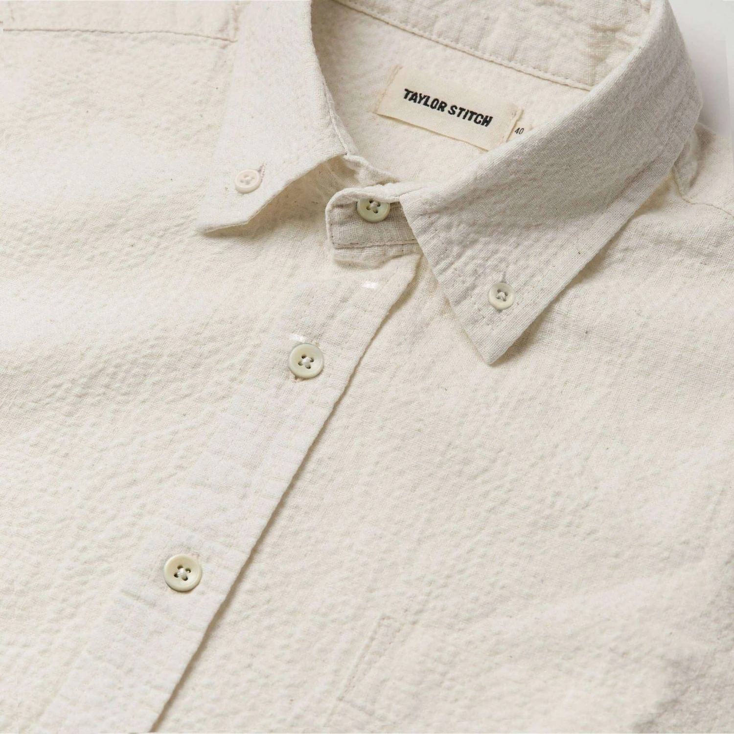 The Short Sleeve Jack In Natural Ramie Grid - Image 6