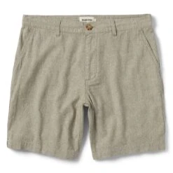 The Easy Short In Olive Herringbone