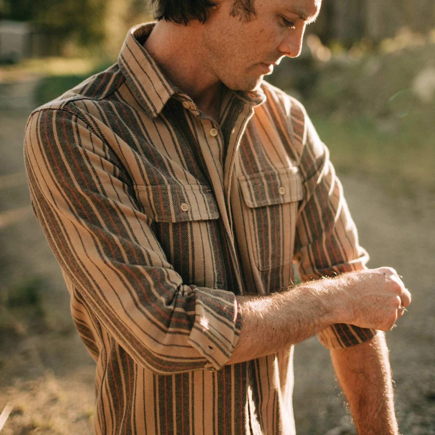 The Ledge Shirt In Sunset Stripe - Image 2