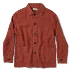 The Ojai Jacket In Rust Hemp