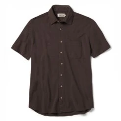 The Short Sleeve California In Espresso Pique