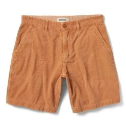 The Trail Short In Apricot Micro Cord