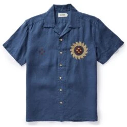 The Embroidered Hawthorne In Sea Glass Hemp