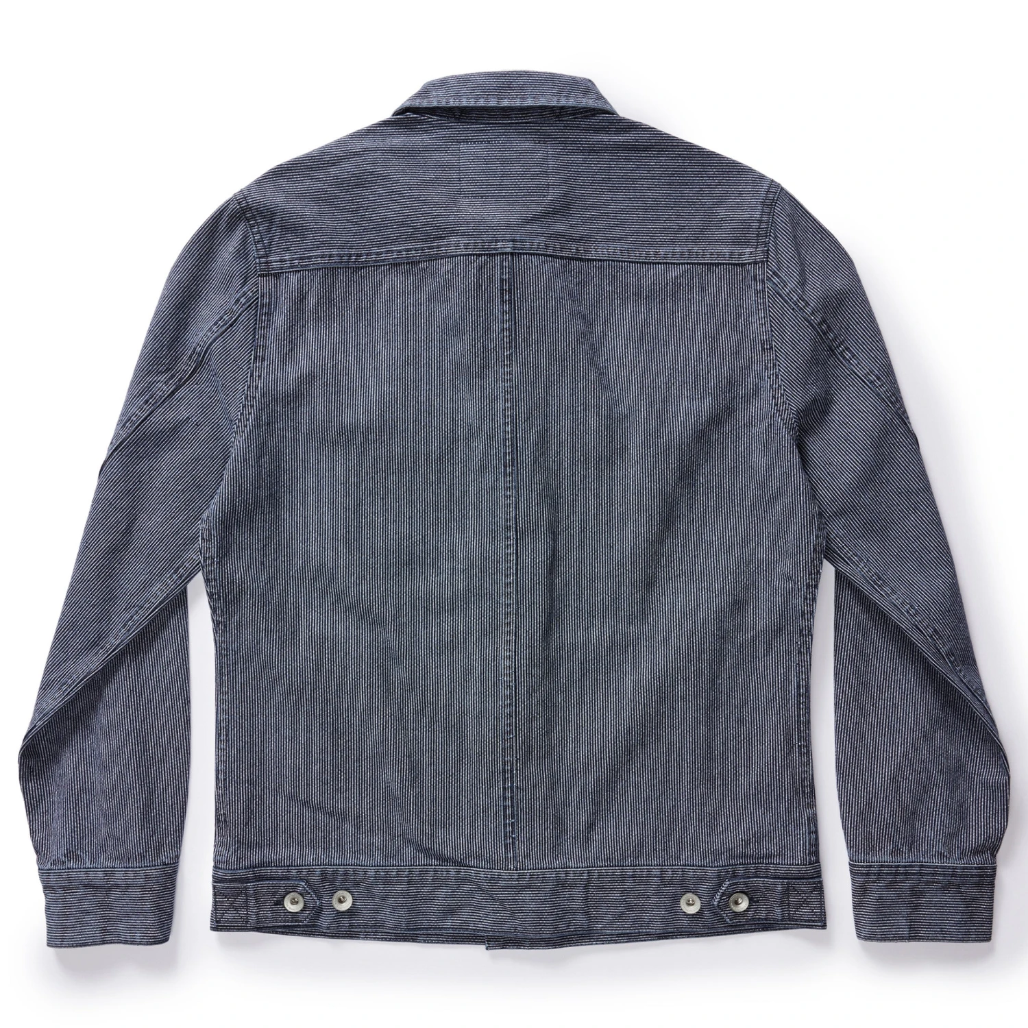 The Long Haul Jacket In Washed Indigo Stripe - Image 6