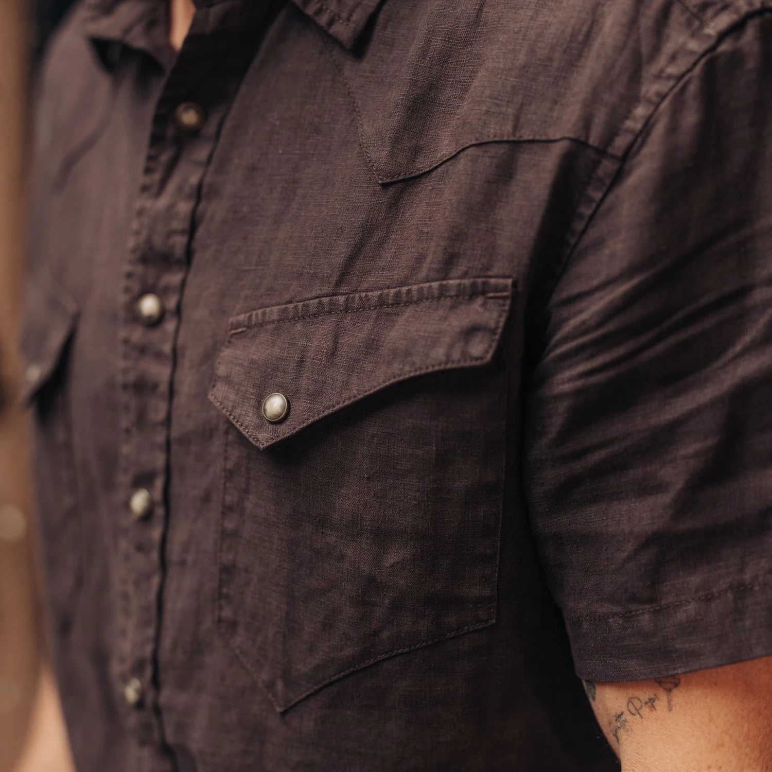 The Short Sleeve Western In Morita - Image 4