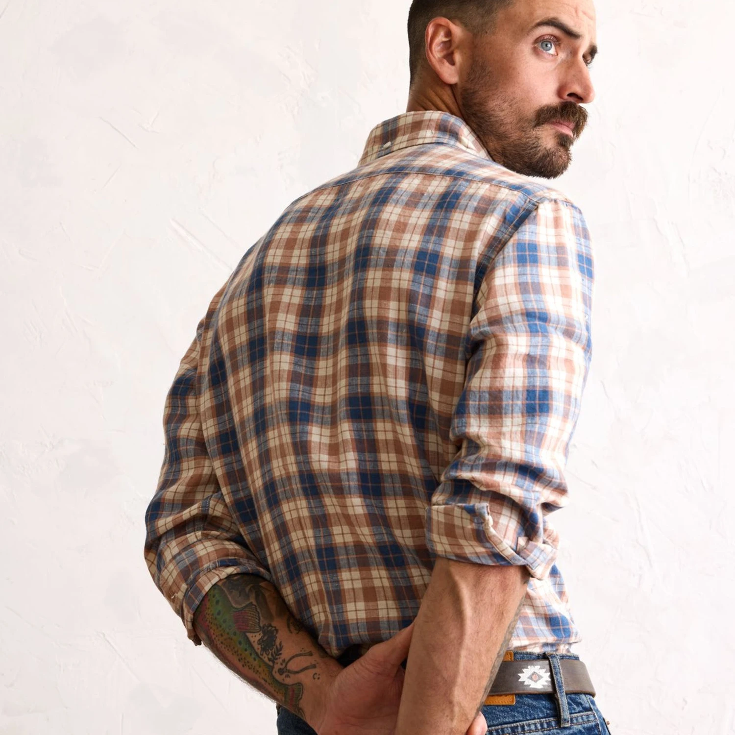 The Jack In Sunrise Plaid Linen - Image 4