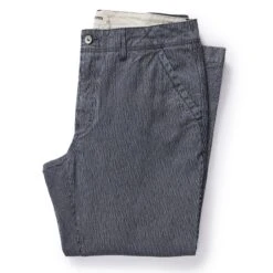 The Morse Pant In Washed Indigo Stripe