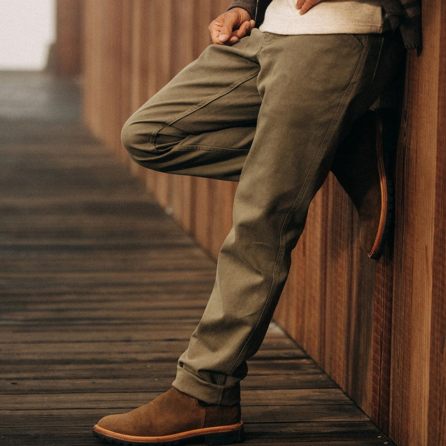 The Camp Pant In Stone Boss Duck - Image 5