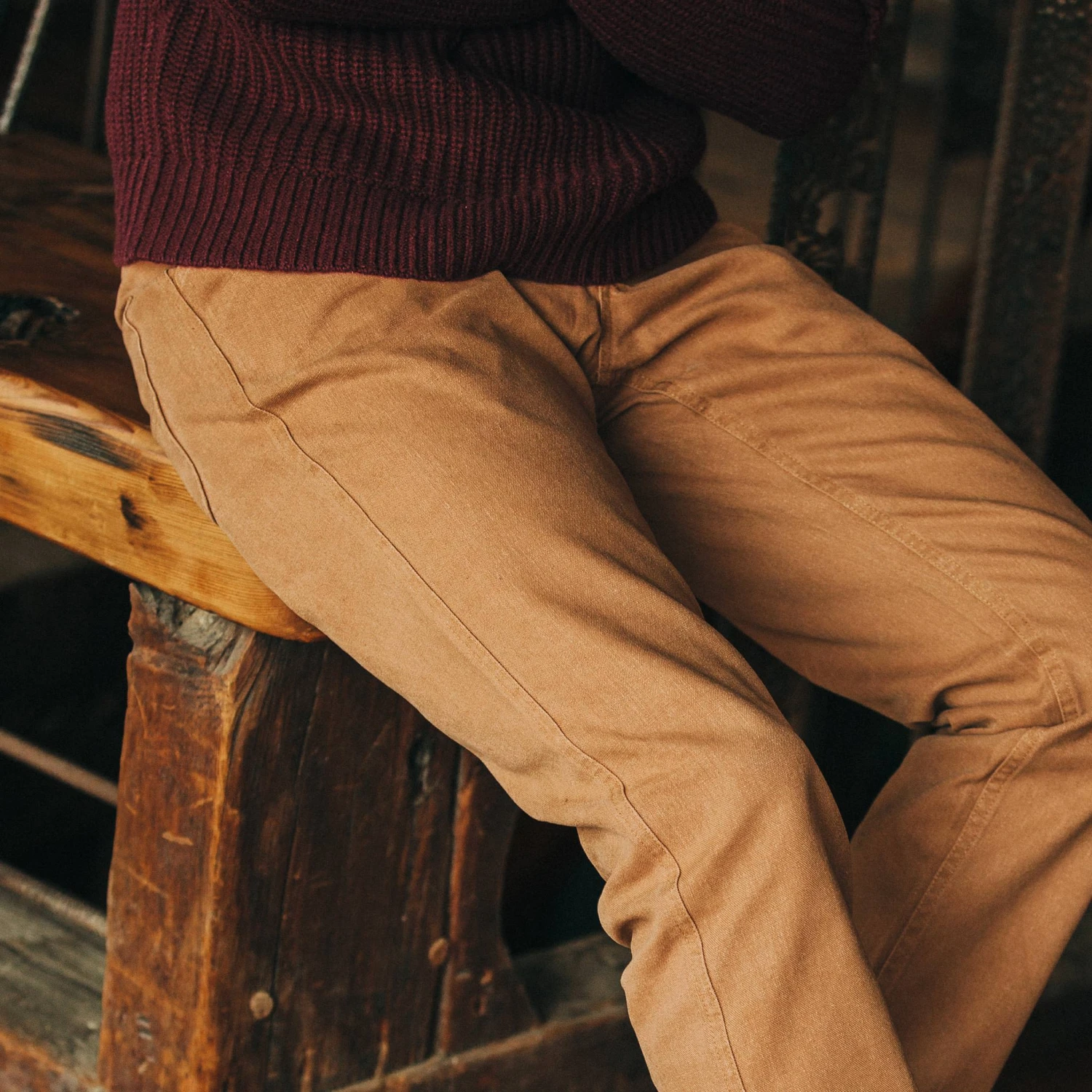 The Camp Pant In Tobacco Boss Duck - Image 3
