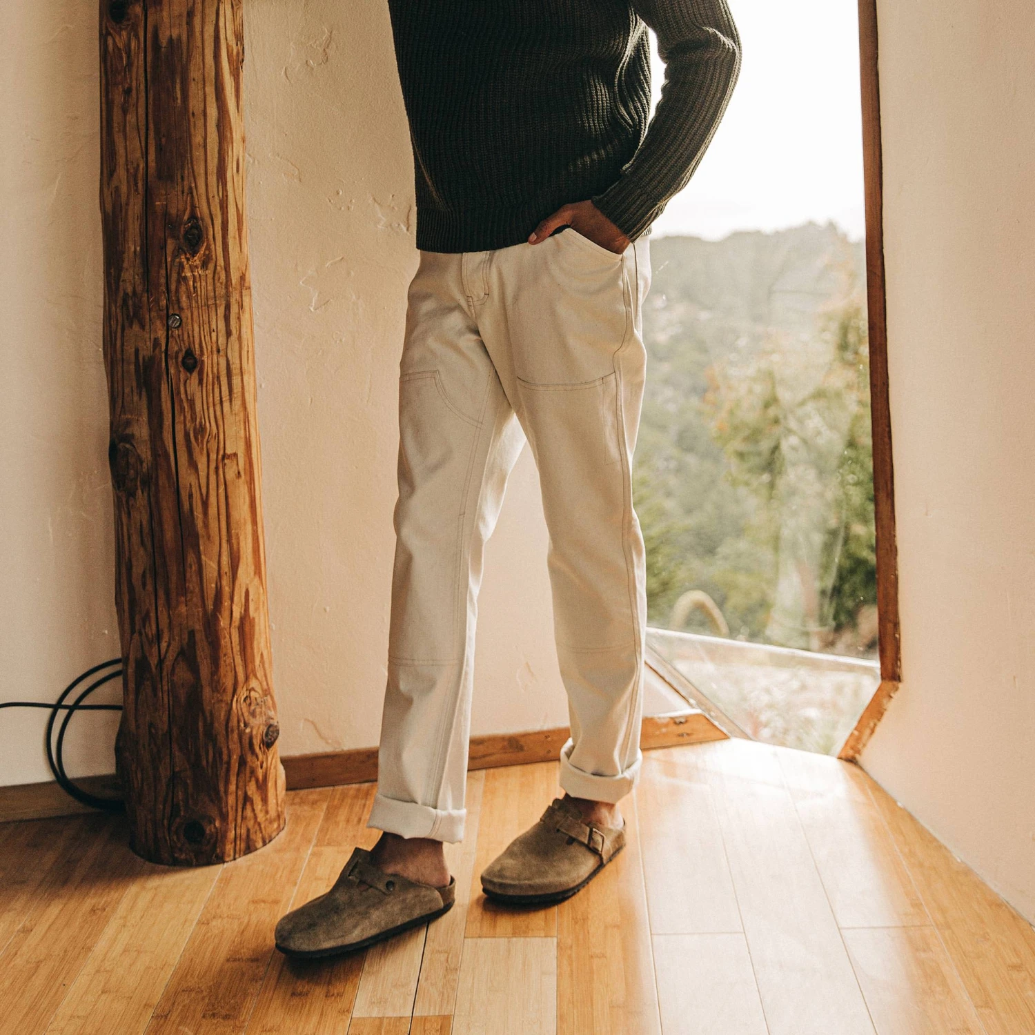 The Chore Pant In Natural Boss Duck - Image 2
