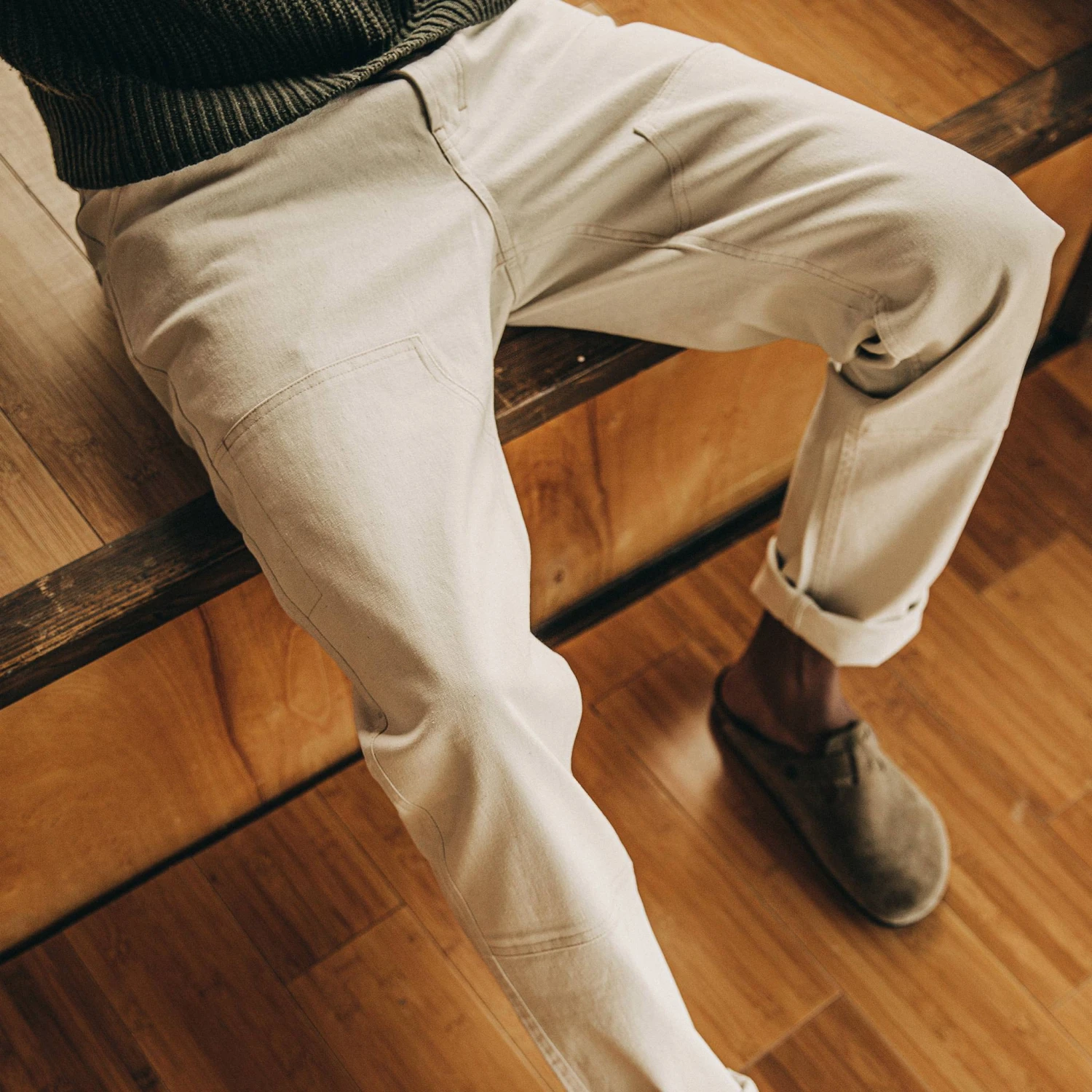 The Chore Pant In Natural Boss Duck - Image 3