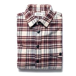 The Crater Shirt In Ivory Plaid