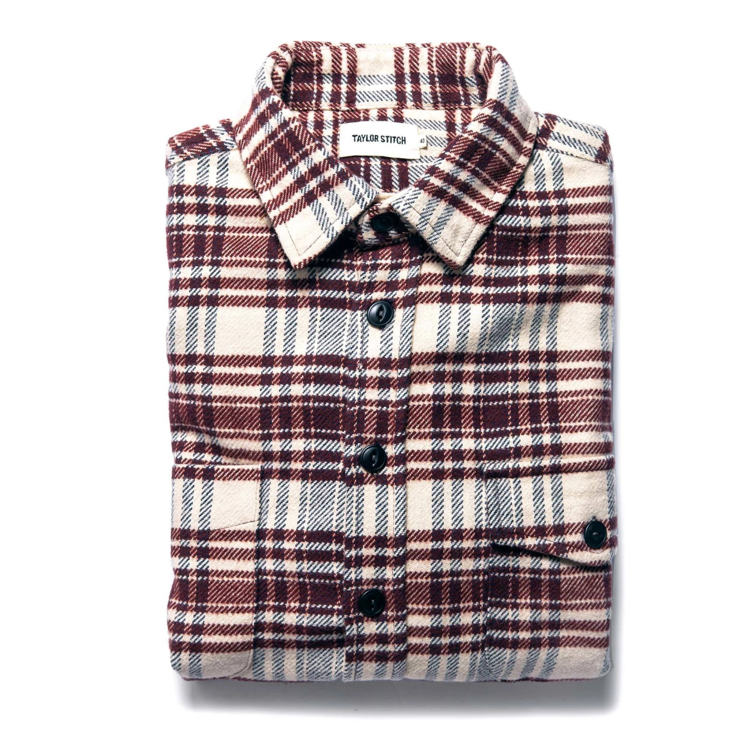 The Crater Shirt In Ivory Plaid