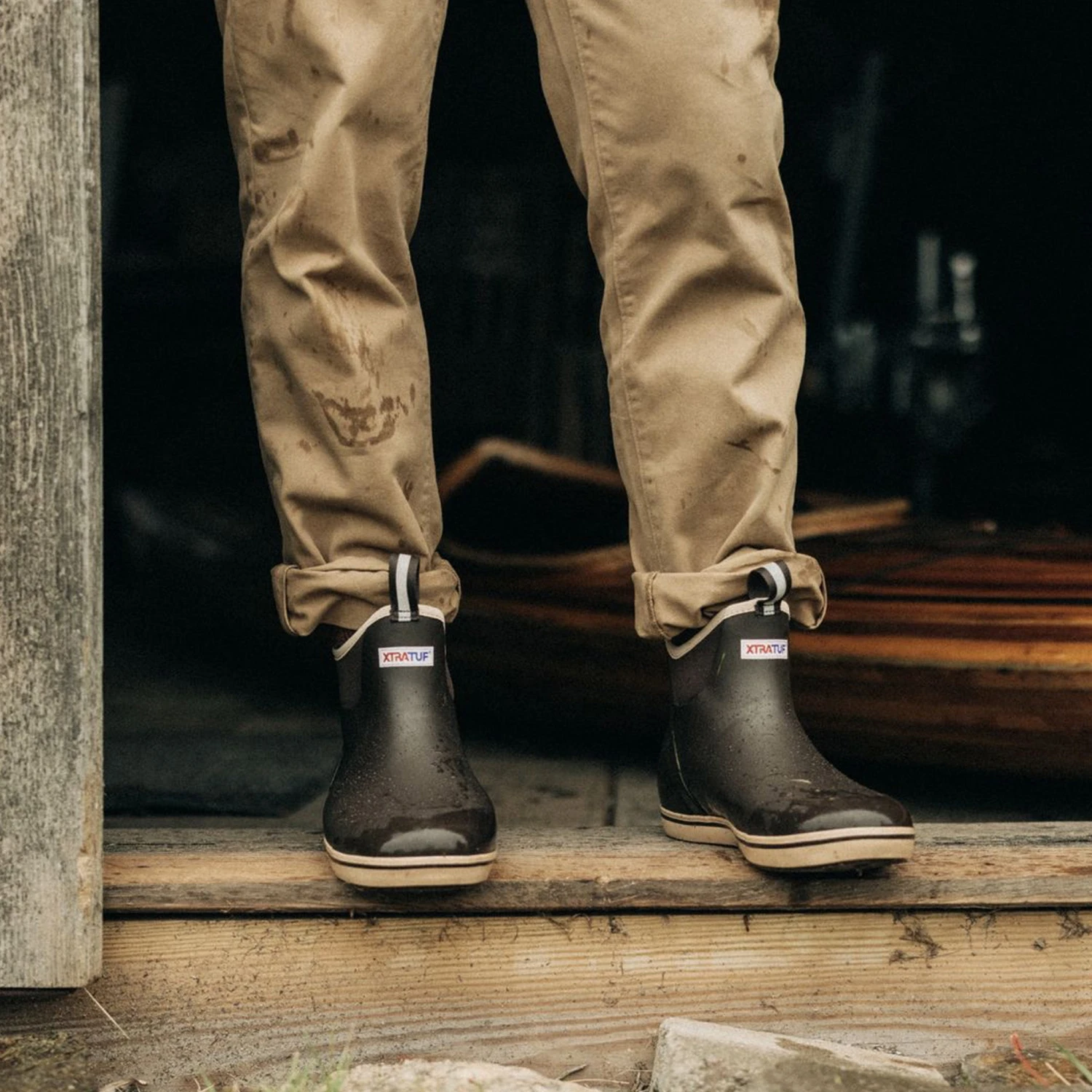 The Democratic Foundation Pant In Organic Khaki - Image 3