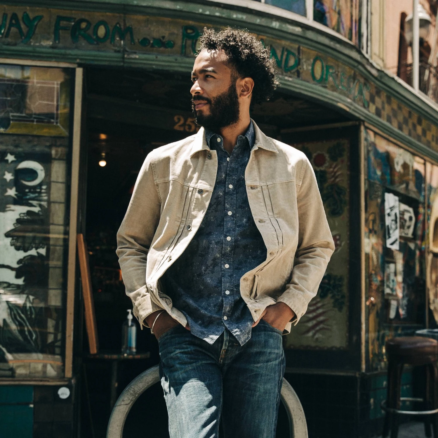 The Dispatch Jacket In Khaki Cord - Image 2