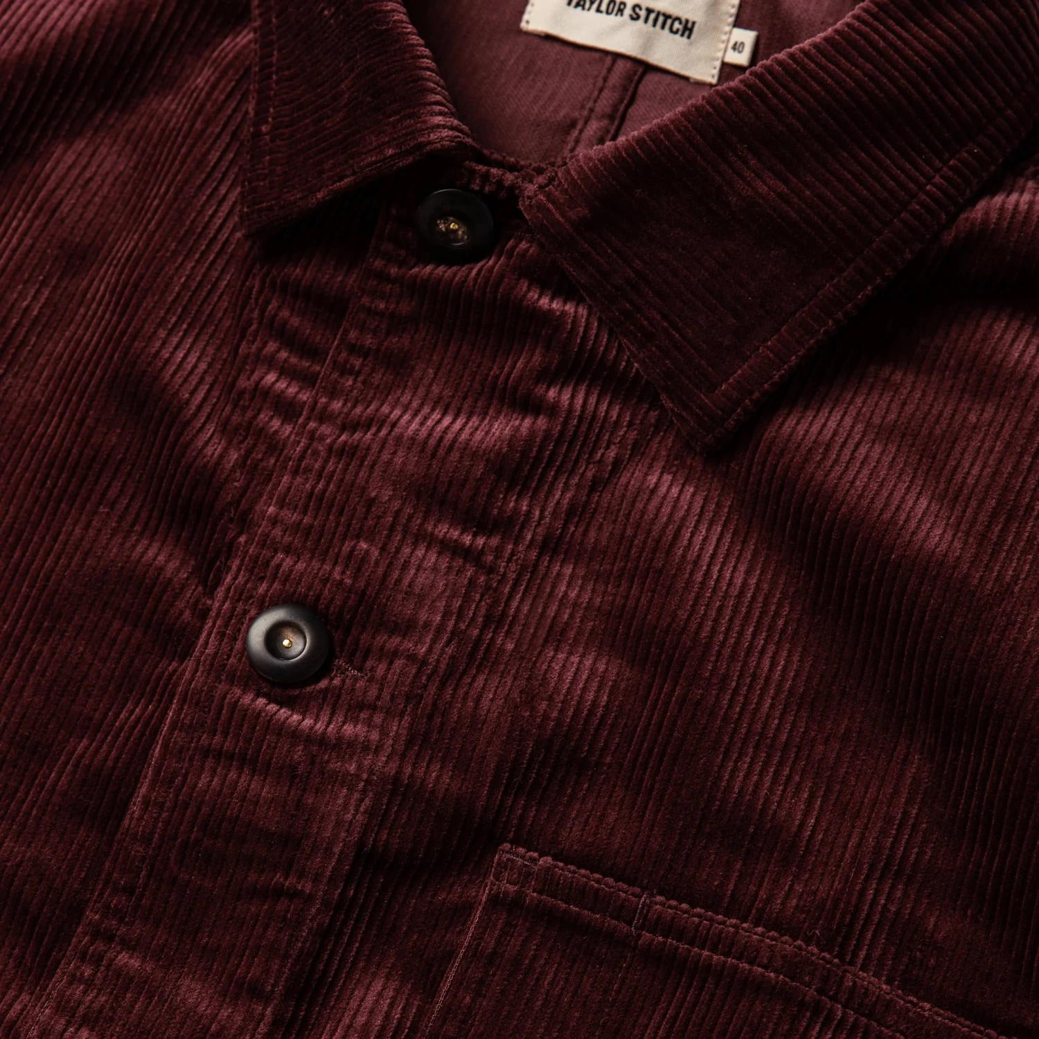 The Ojai Jacket In Burgundy Cord - Image 6