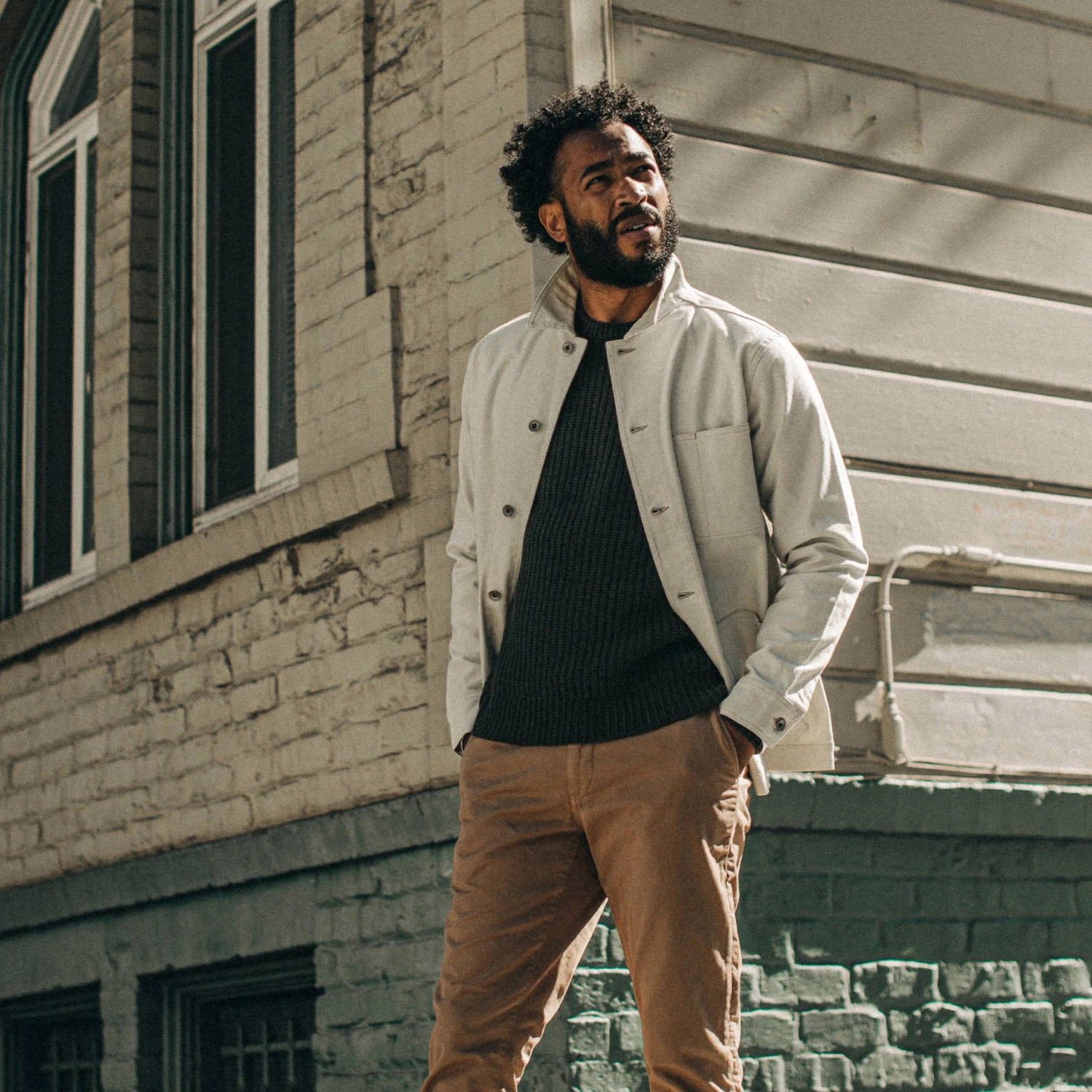 The Ojai Jacket In Natural Boss Duck - Image 2