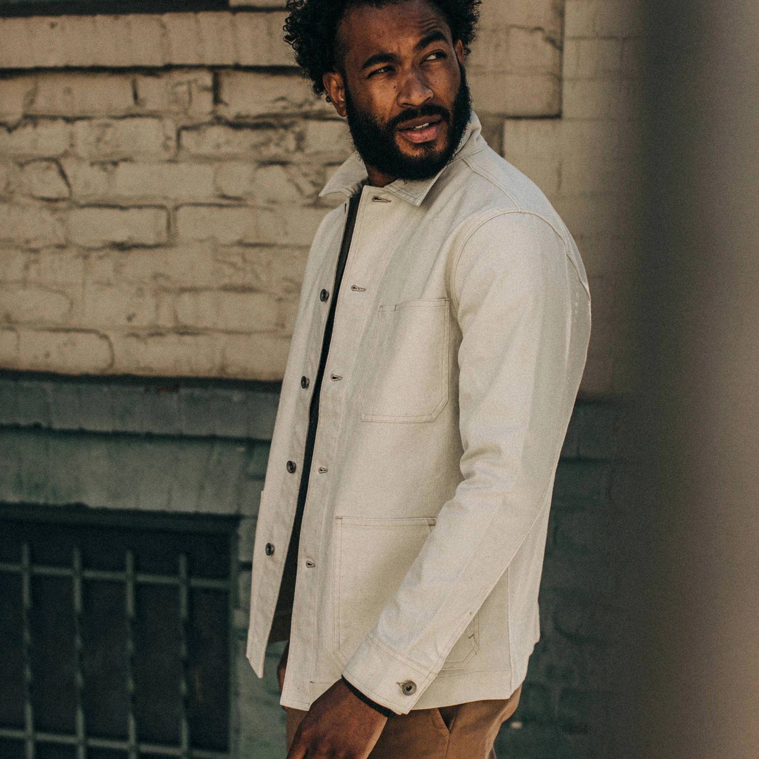 The Ojai Jacket In Natural Boss Duck - Image 4