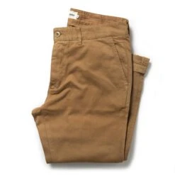 The Slim Foundation Pant In Organic British Khaki