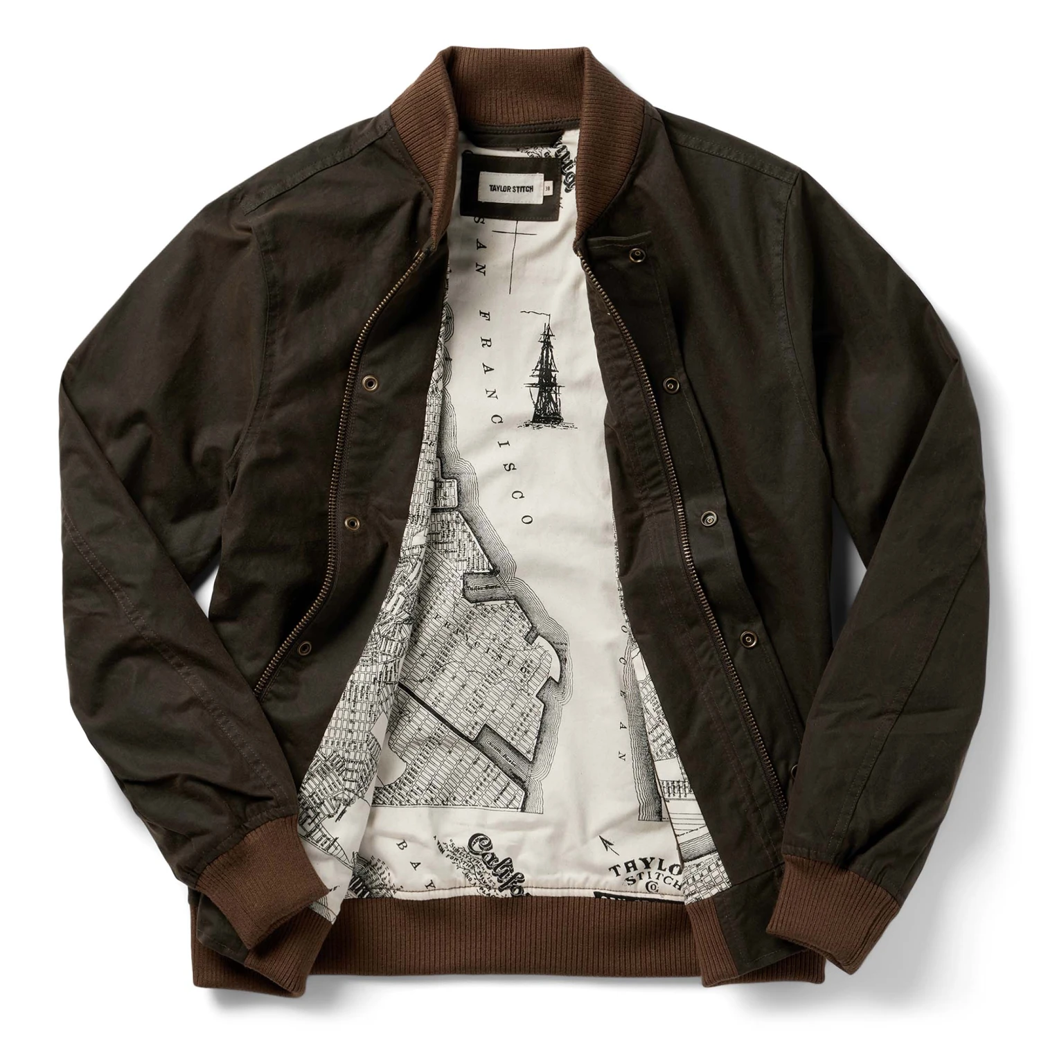 The Bomber Jacket In Bark EverWax - Image 8