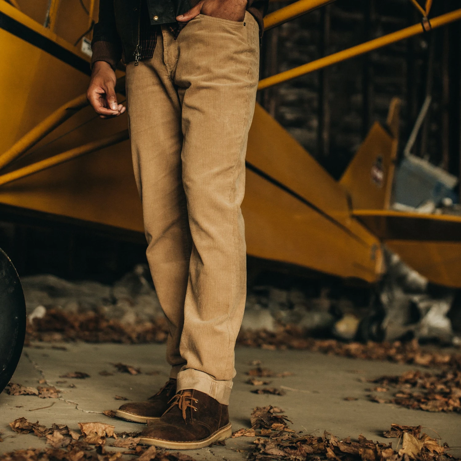 The Democratic All Day Pant In Khaki Cord - Image 4