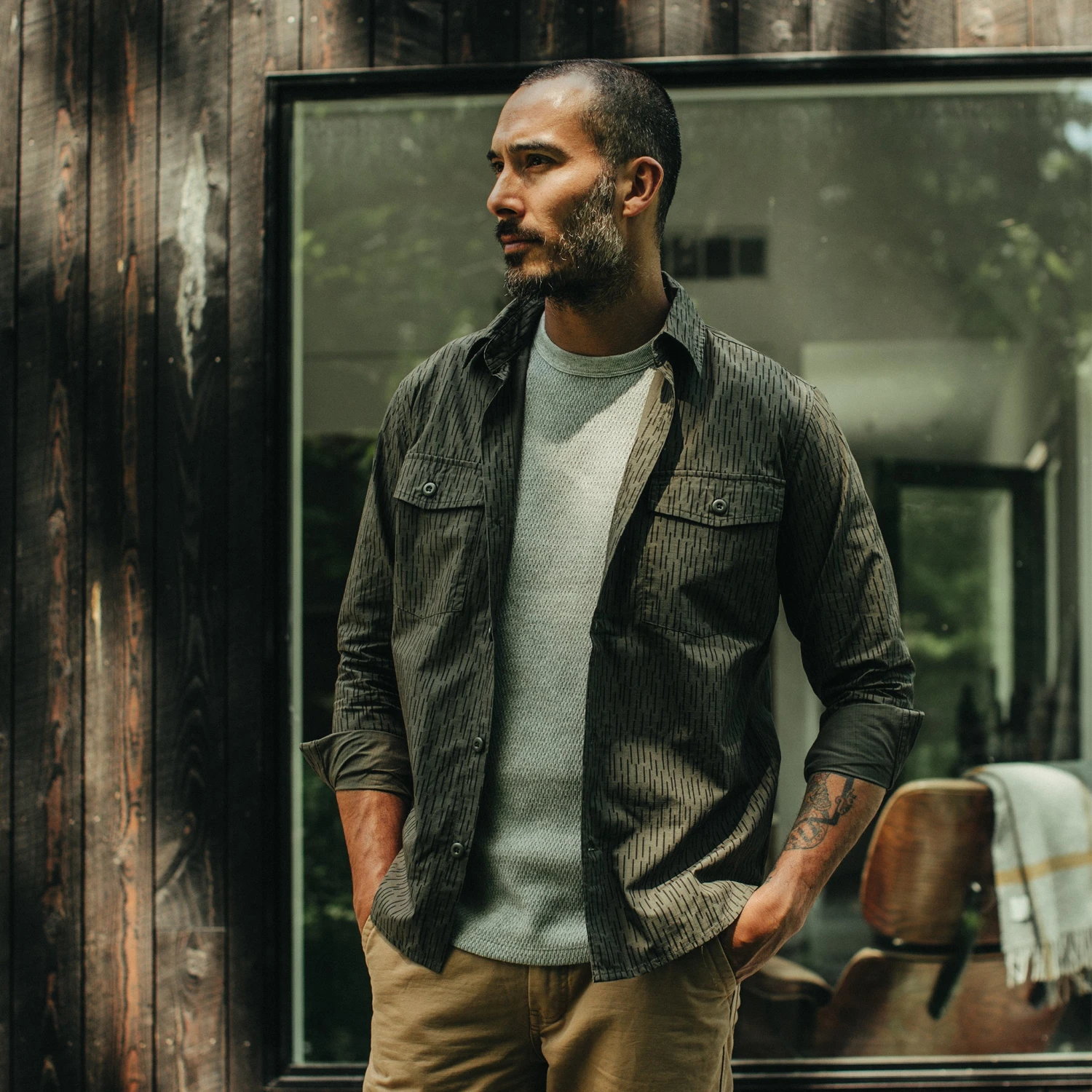 The Point Shirt In Rain Drop Camo - Image 2