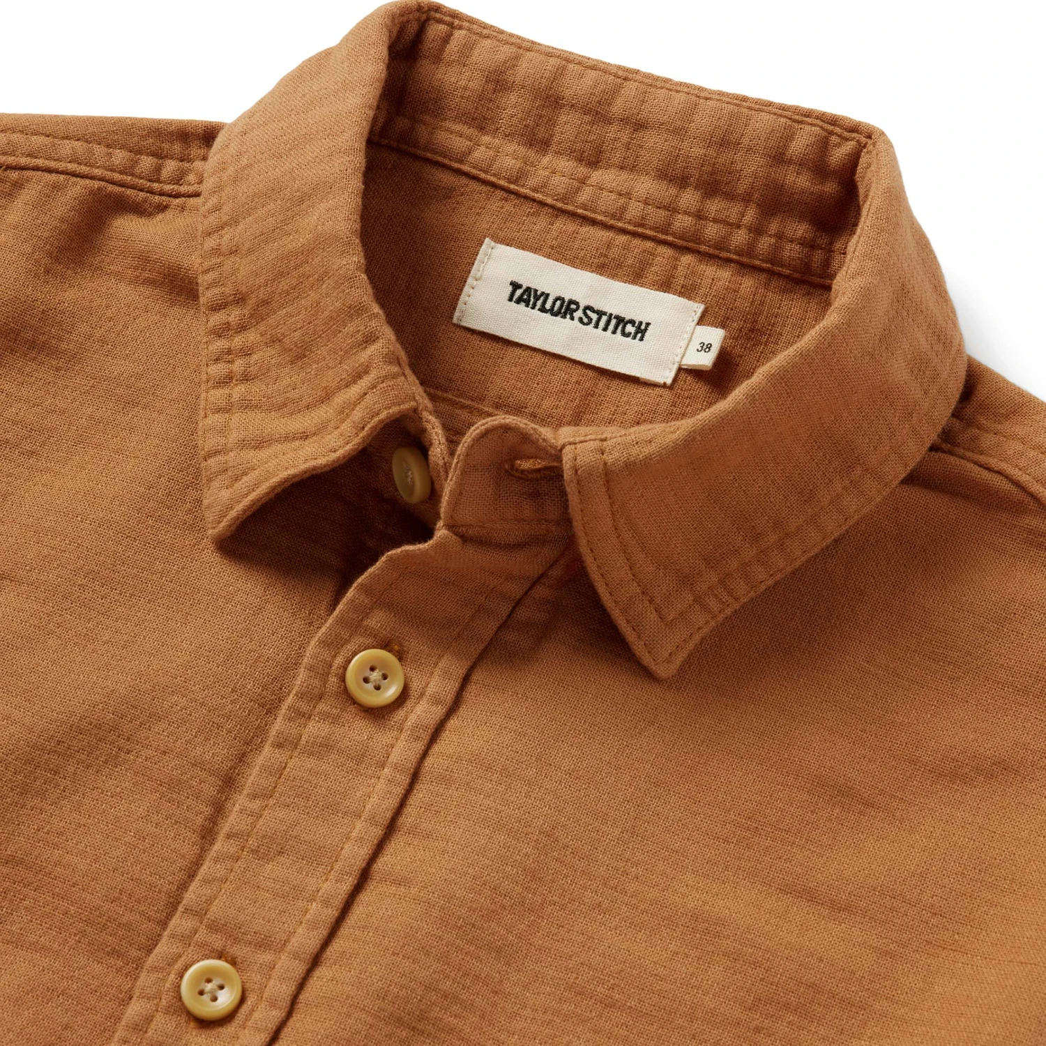 The Utility Shirt In Russet Double Cloth - Image 5