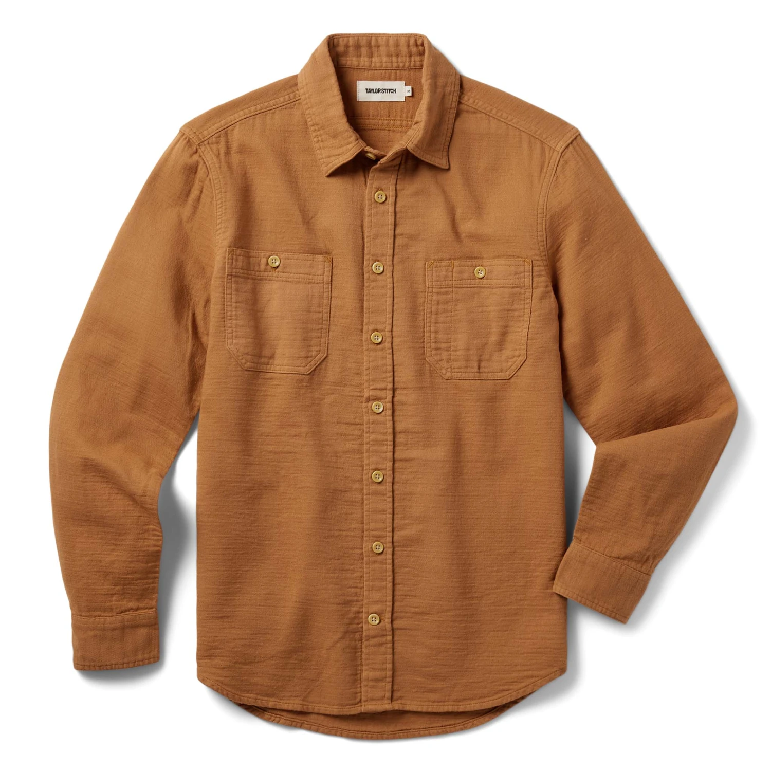 The Utility Shirt In Russet Double Cloth - Image 7